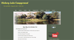 Desktop Screenshot of hickorylakecampground.com