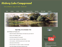 Tablet Screenshot of hickorylakecampground.com